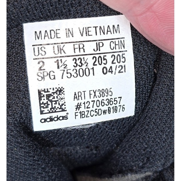 Adidas Adizero‎ Football Cleats Boys Sz 2 Spark MD Black Low Traction FX3895 - Picture 8 of 9